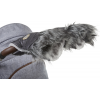 rukavice na kočár DeLuxe 2020 tm.šedá/stříbrný prošev/sv.šedá