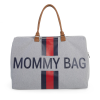 Přebalovací taška Mommy Bag Grey Stripes Red/Blue