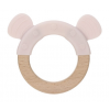Teether Ring Wood/Silicone 2020 Little Chums mouse