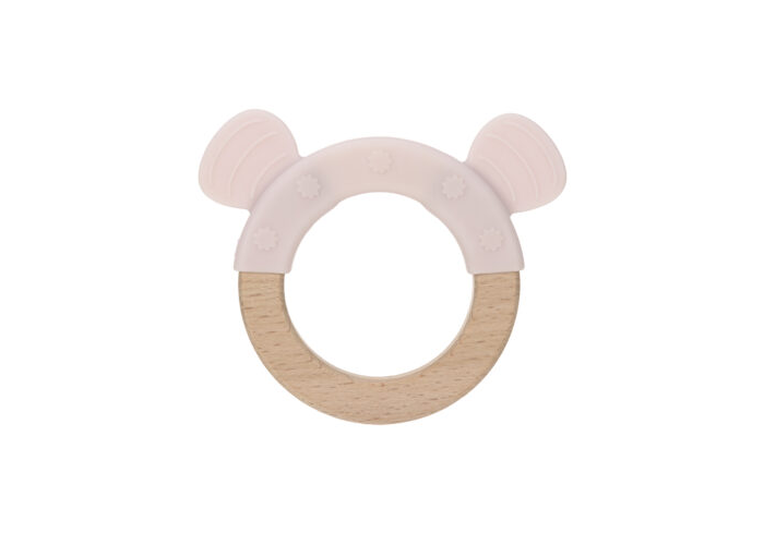 Teether Ring Wood/Silicone 2020 Little Chums mouse