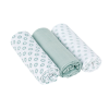 Swaddle blanket 85x85 Little Chums Star light mint