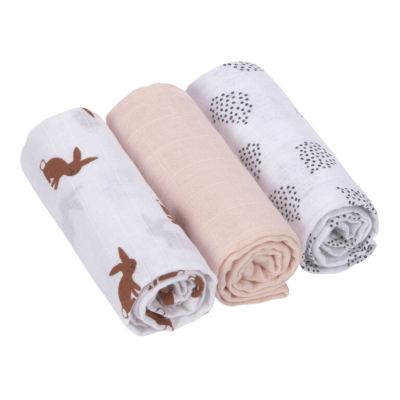 Swaddle Burp blanket 60x60 Little Forest