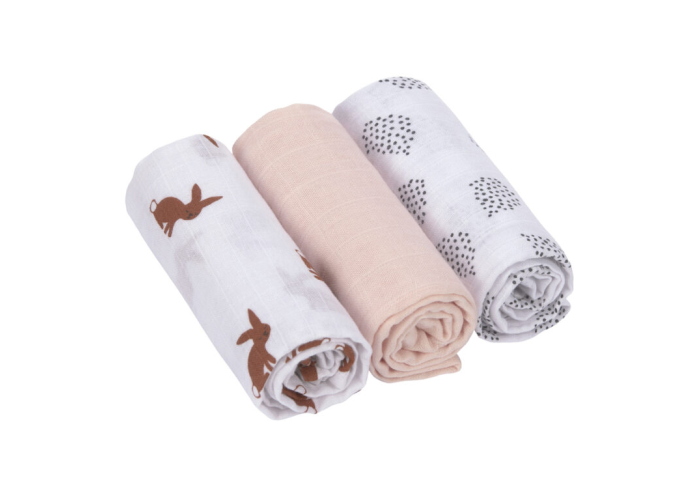 Swaddle Burp blanket 60x60 Little Forest