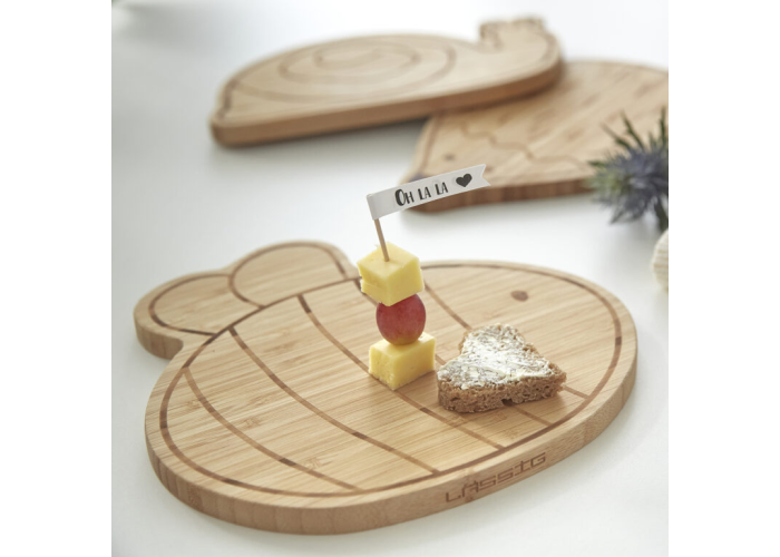 Breakfast Board Bamboo Wood Garden prkénko k jídlu