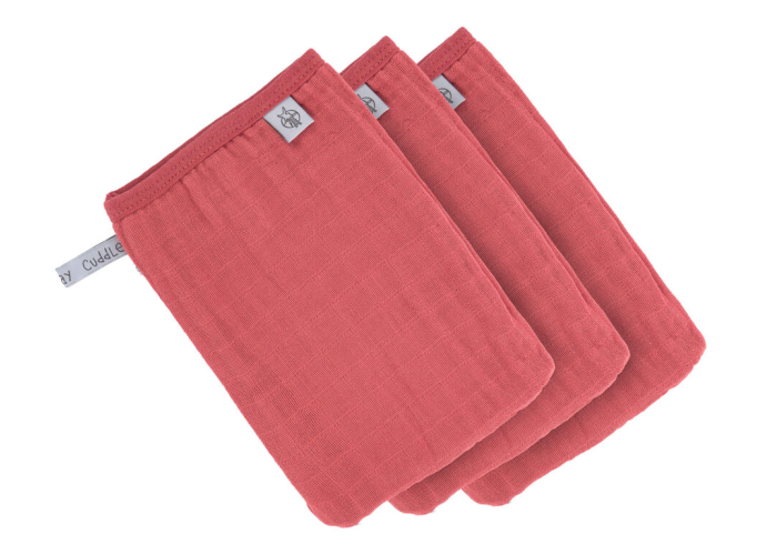 Muslin Wash Glove Set 3 pcs