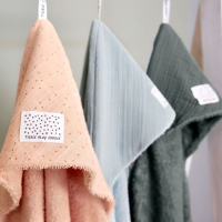 Muslin/Terry Hooded Towel tři barevné varianty